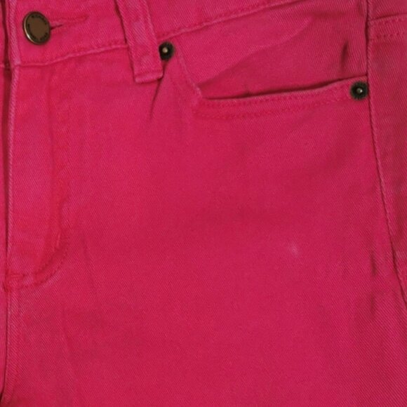 Michael Kors Mid-Rise Skinny Fit 5-Pocket Jeans in Dark Pink - Sz 6 - Picture 10 of 10